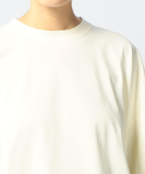 EDITION（エディション）の「【WEB限定】32/2 COTTON SIRO ギャザースリーブカットソー（Tシャツ/カットソー・レディース・ホワイト/ライトブルー・FREE）」の9枚目の写真