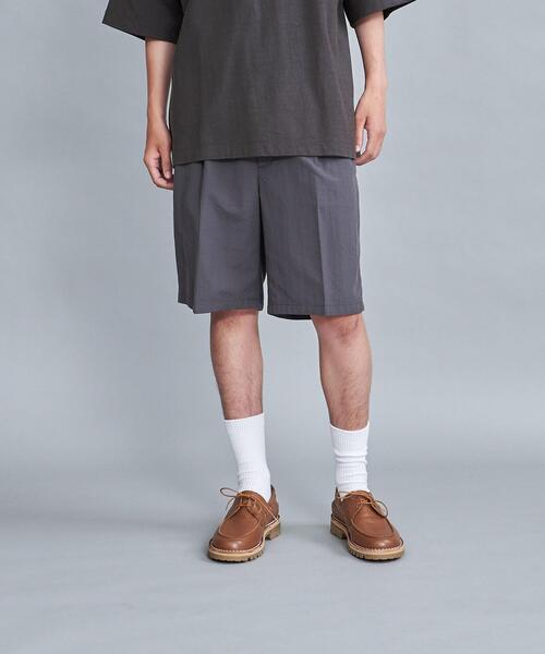 Steven Alan（スティーブンアラン）の「＜Steven Alan＞ N/TSR SUPER BAGGY EASY SHORT PANTS/ショートパンツ（スラックス・メンズ・ブラック/グレー・S/M/L/XL）」の6枚目の写真