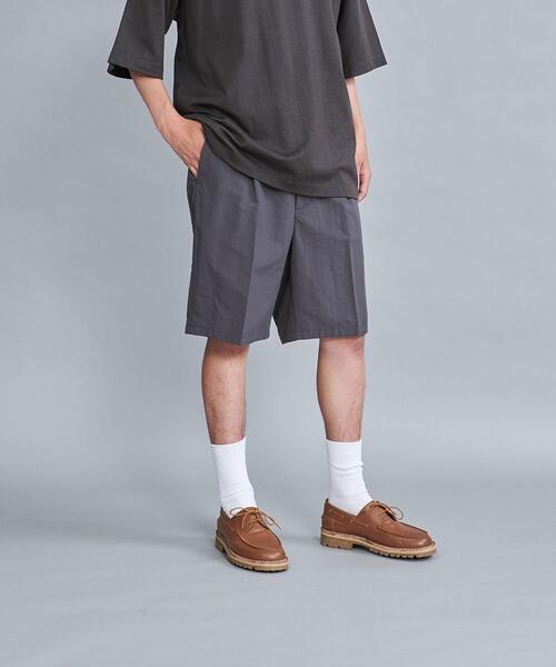Steven Alan（スティーブンアラン）の「＜Steven Alan＞ N/TSR SUPER BAGGY EASY SHORT PANTS/ショートパンツ（スラックス・メンズ・ブラック/グレー・S/M/L/XL）」の9枚目の写真