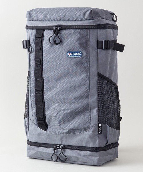 OUTDOOR PRODUCTS(アウトドアプロダクツ)の「【OUTDOOR PRODUCTS】リップルヒルトップデイバッグ 22439836 同色ブランドロゴバックパック(バックパック/リュック・メンズ・スミクロ/ネイビー/ブルー/グレー/パープル/ブラック・FREE)」の4枚目の写真