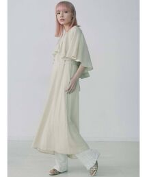 merry jenny | フレアケープリボンロングワンピース(ワンピース)