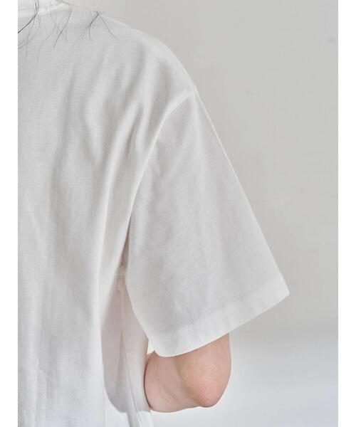 earth music&ecology（アースミュージックアンドエコロジー）の「Take time to smell BOX Tシャツ ＊（Tシャツ/カットソー・レディース・グレイッシュベージュ/チャコールグレー/オフホワイト・FREE）」の8枚目の写真