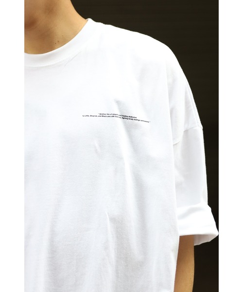 CREARE -LINO-（クレアーレリノ）の「オーバーサイズ ムーンプリントロゴTEE<ユニセックス>（Tシャツ/カットソー・メンズ・ブラック/ホワイト/ブルー/チャコールグレー・FREE）」の18枚目の写真