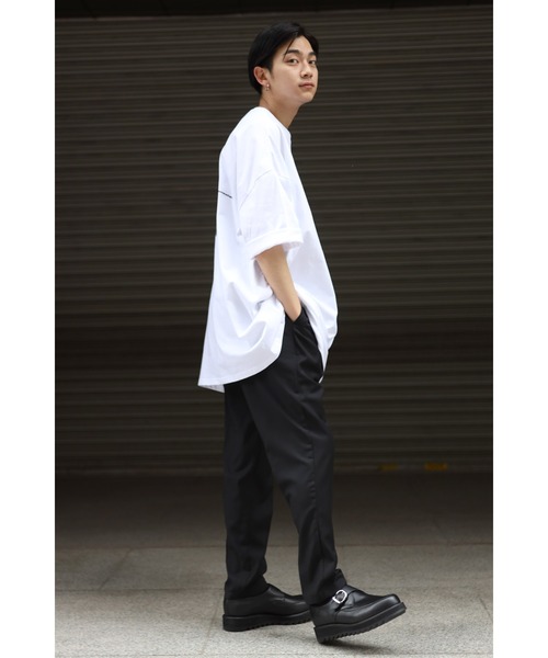 CREARE -LINO-（クレアーレリノ）の「オーバーサイズ ムーンプリントロゴTEE<ユニセックス>（Tシャツ/カットソー・メンズ・ブラック/ホワイト/ブルー/チャコールグレー・FREE）」の14枚目の写真