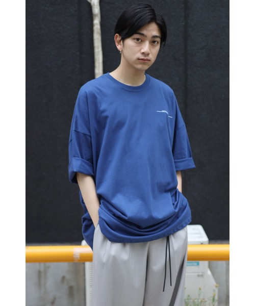 CREARE -LINO-（クレアーレリノ）の「オーバーサイズ ムーンプリントロゴTEE<ユニセックス>（Tシャツ/カットソー・メンズ・ブラック/ホワイト/ブルー/チャコールグレー・FREE）」の21枚目の写真