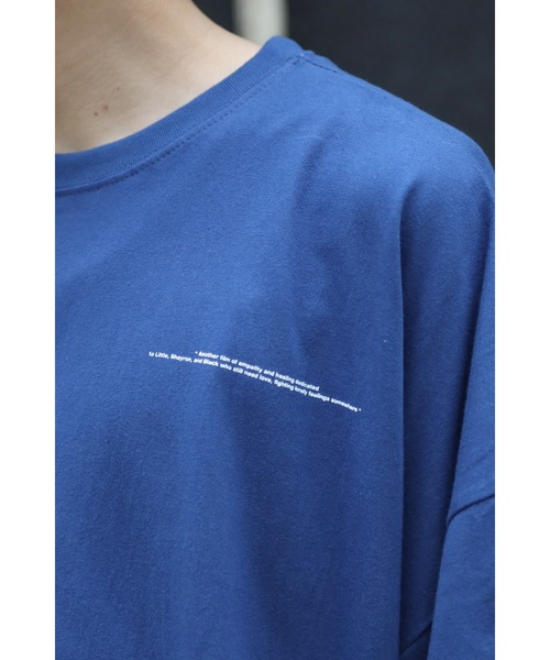 CREARE -LINO-（クレアーレリノ）の「オーバーサイズ ムーンプリントロゴTEE<ユニセックス>（Tシャツ/カットソー・メンズ・ブラック/ホワイト/ブルー/チャコールグレー・FREE）」の13枚目の写真