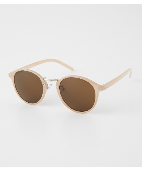 AZUL by moussy（アズールバイマウジー）の「METAL BRIDGE ROUND EYEWEAR/メタルブリッジラウンドアイウェア（サングラス・レディース・ブラック/ベージュ・FREE）」の11枚目の写真