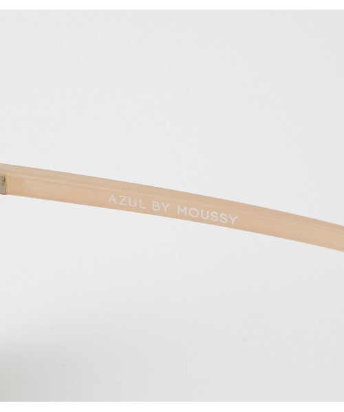 AZUL by moussy（アズールバイマウジー）の「METAL BRIDGE ROUND EYEWEAR/メタルブリッジラウンドアイウェア（サングラス・レディース・ブラック/ベージュ・FREE）」の8枚目の写真
