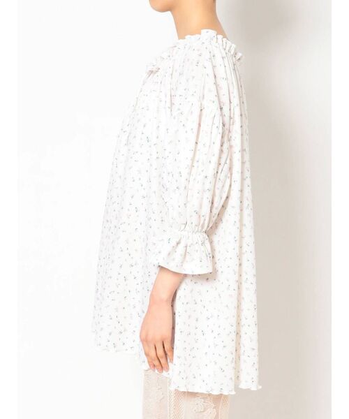 merry jenny（メリージェニー）の「floral サーマルギャザーチュニック（Tシャツ/カットソー・レディース・ベージュ/オフホワイト・FREE）」の19枚目の写真