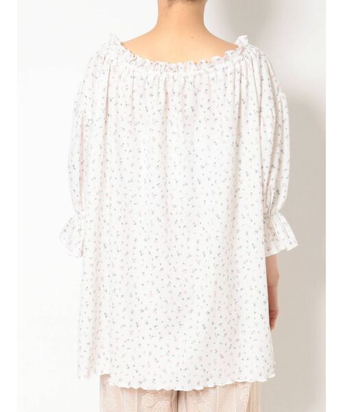 merry jenny（メリージェニー）の「floral サーマルギャザーチュニック（Tシャツ/カットソー・レディース・ベージュ/オフホワイト・FREE）」の20枚目の写真