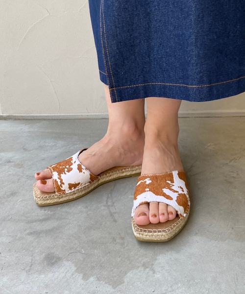 CAPRICIEUX LE'MAGE(カプリシューレマージュ)の「ジュートミュールサンダル(サンダル・レディース・ブラウン・39/37)」の7枚目の写真