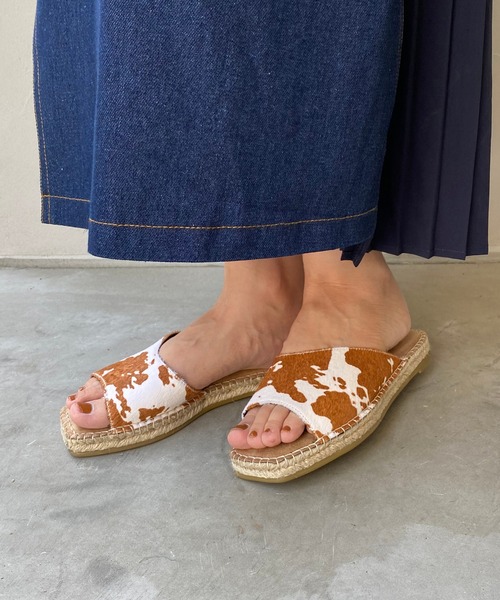 CAPRICIEUX LE'MAGE(カプリシューレマージュ)の「ジュートミュールサンダル(サンダル・レディース・ブラウン・39/37)」の8枚目の写真