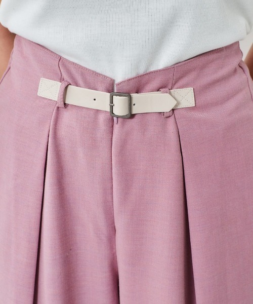 cepo(セポ)の「フロントベルト シャンブレータックパンツ(その他パンツ・レディース・パープル/グリーン/ネイビー・M/S)」の7枚目の写真