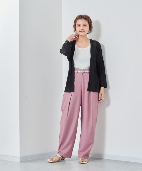cepo(セポ)の「フロントベルト シャンブレータックパンツ(その他パンツ・レディース・パープル/グリーン/ネイビー・M/S)」の19枚目の写真