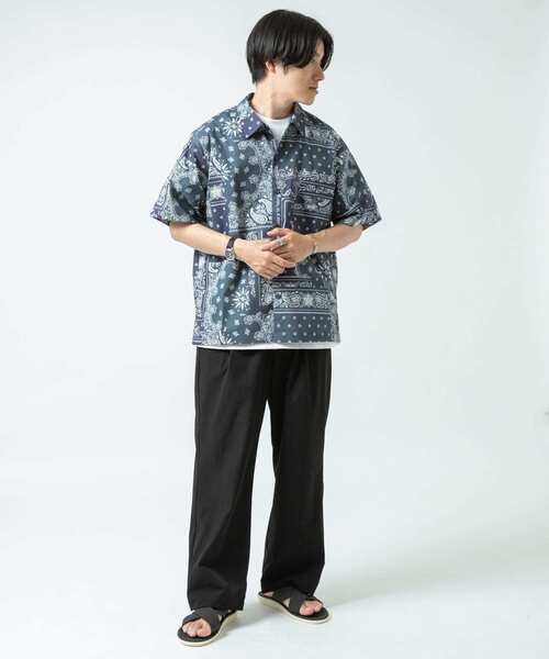 ITEMS URBANRESEARCH(アイテムズ アーバンリサーチ)の「【セットアップ着用可能】クレイジーペイズリー半袖シャツ(シャツ/ブラウス・メンズ・ブラック/ネイビー/ブラウン・MEDIUM/LARGE)」の21枚目の写真