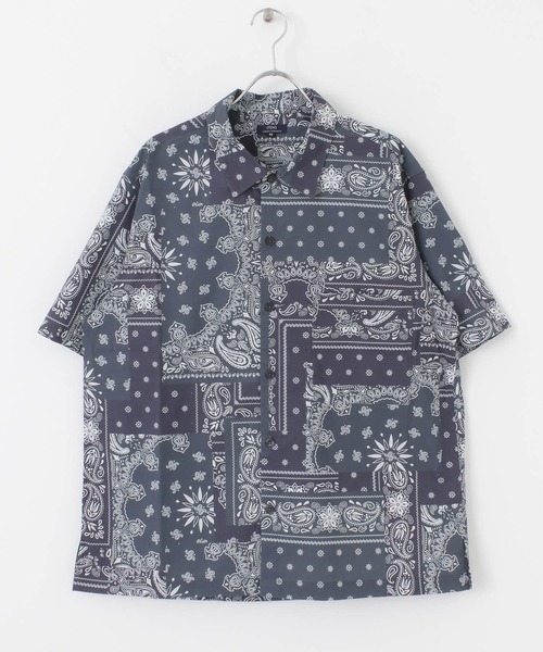 ITEMS URBANRESEARCH(アイテムズ アーバンリサーチ)の「【セットアップ着用可能】クレイジーペイズリー半袖シャツ(シャツ/ブラウス・メンズ・ブラック/ネイビー/ブラウン・MEDIUM/LARGE)」の19枚目の写真