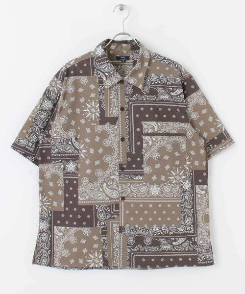 ITEMS URBANRESEARCH(アイテムズ アーバンリサーチ)の「【セットアップ着用可能】クレイジーペイズリー半袖シャツ(シャツ/ブラウス・メンズ・ブラック/ネイビー/ブラウン・MEDIUM/LARGE)」の18枚目の写真