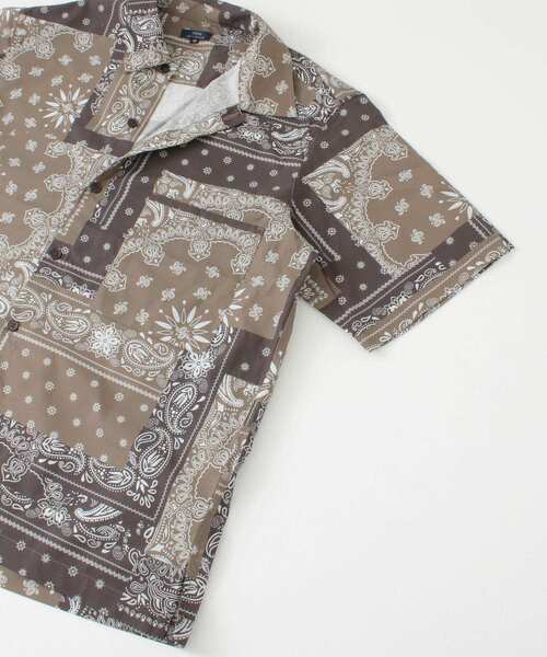 ITEMS URBANRESEARCH(アイテムズ アーバンリサーチ)の「【セットアップ着用可能】クレイジーペイズリー半袖シャツ(シャツ/ブラウス・メンズ・ブラック/ネイビー/ブラウン・MEDIUM/LARGE)」の17枚目の写真