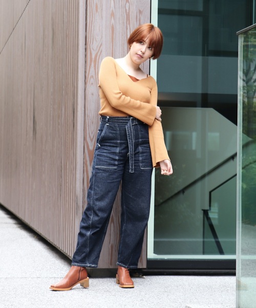 EVOL（イーボル）の「【EVOL】  ストレッチブーツ IR9585（ブーツ・レディース・ブラック/ベージュ/ブラウン・S/M/L）」の4枚目の写真