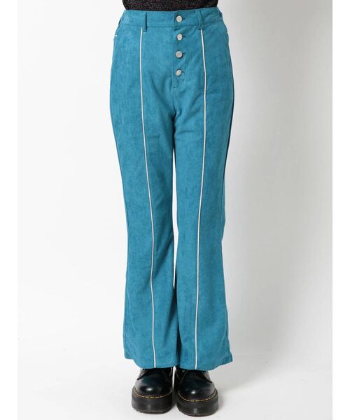 jouetie（ジュエティ）の「パイピングフレアパンツ（その他パンツ・レディース・アイボリー/ブラック/ブルー・MEDIUM）」の14枚目の写真