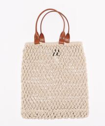 Rouge vif | 【MAISON N.H PARIS】Goa M コットントート(かごバッグ)