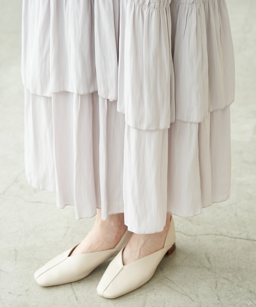 ROPE' PICNIC（ロペピクニック）の「ティアードフリルスカート（スカート・レディース・ライトグレー/カーキ/ライトグリーン・38）」の8枚目の写真