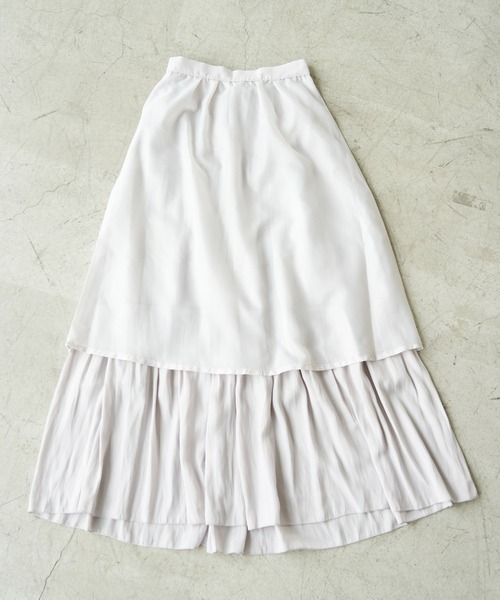 ROPE' PICNIC（ロペピクニック）の「ティアードフリルスカート（スカート・レディース・ライトグレー/カーキ/ライトグリーン・38）」の9枚目の写真