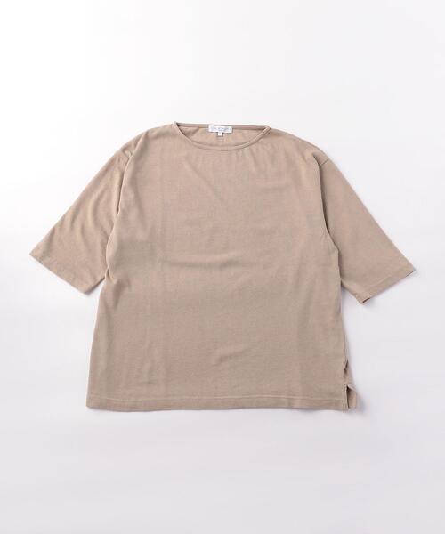 UNITED ARROWS LTD. OUTLET(ユナイテッドアローズアウトレット)の「<A DAY IN THE LIFE>オーガニックコットン ボートネック 5SL カットソー(Tシャツ/カットソー・メンズ・モカ/ネイビー/ホワイト・X-LARGE/LARGE/SMALL/MEDIUM)」の2枚目の写真