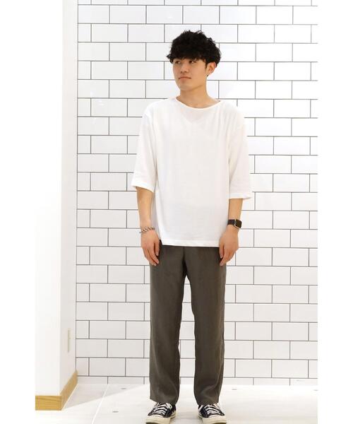 UNITED ARROWS LTD. OUTLET(ユナイテッドアローズアウトレット)の「<A DAY IN THE LIFE>オーガニックコットン ボートネック 5SL カットソー(Tシャツ/カットソー・メンズ・モカ/ネイビー/ホワイト・X-LARGE/LARGE/SMALL/MEDIUM)」の14枚目の写真