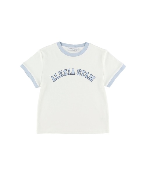 ALEXIA STAM（アリシアスタン）の「Front Arch Logo Ringer Tee