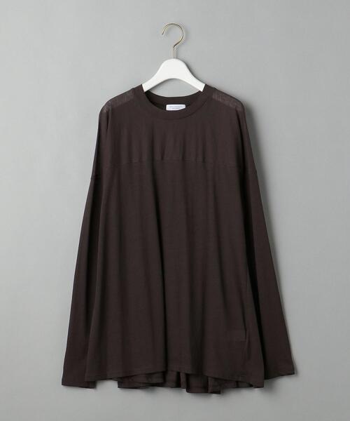 BEAUTY&YOUTH UNITED ARROWS（ビューティーアンドユースユナイテッドアローズ）の「BY シアー天竺ドルマンロングスリーブカットソー◆（Tシャツ/カットソー・レディース・ライトブルー/ダークブラウン/ナチュラル・FREE）」の13枚目の写真