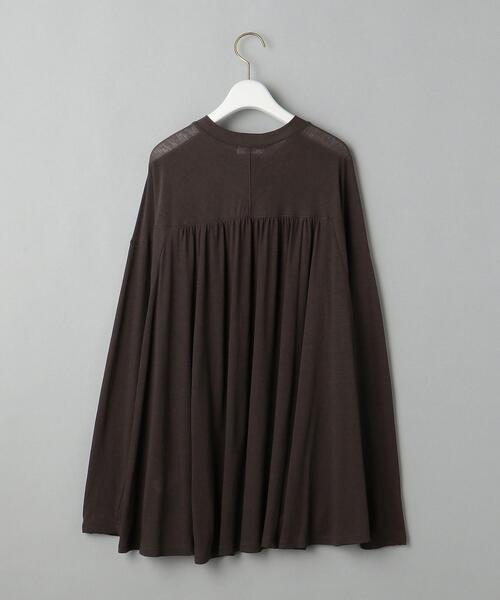 BEAUTY&YOUTH UNITED ARROWS（ビューティーアンドユースユナイテッドアローズ）の「BY シアー天竺ドルマンロングスリーブカットソー◆（Tシャツ/カットソー・レディース・ライトブルー/ダークブラウン/ナチュラル・FREE）」の14枚目の写真