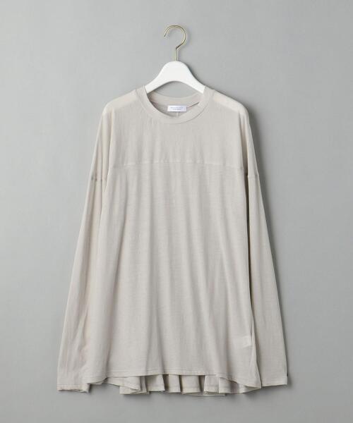 BEAUTY&YOUTH UNITED ARROWS（ビューティーアンドユースユナイテッドアローズ）の「BY シアー天竺ドルマンロングスリーブカットソー◆（Tシャツ/カットソー・レディース・ライトブルー/ダークブラウン/ナチュラル・FREE）」の19枚目の写真