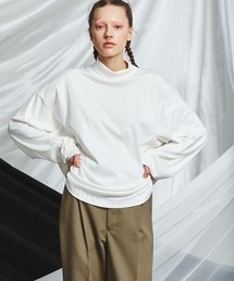 MAISON SPECIAL | 《ユニセックスアイテム》LOTUSウルトラファインフライスオーバーサイズタートルネックロングスリーブTシャツ 【MAISON SPECIAL/メゾンスペシャル】(Tシャツ/カットソー)