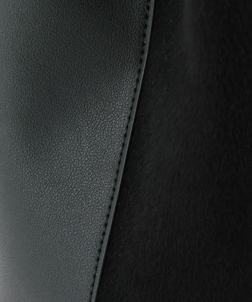 ROPE' PICNIC（ロペピクニック）の「Dメタルハンドル2層ミドルトート&ショルダーバッグ（ショルダーバッグ・レディース・ブラック/ダークブラウン/キナリ・FREE）」の15枚目の写真