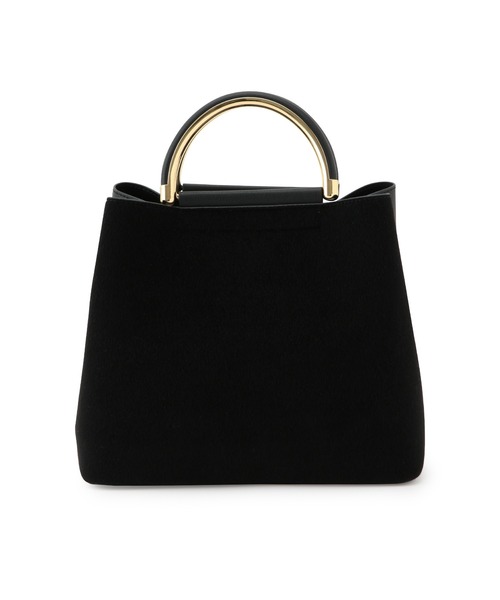 ROPE' PICNIC（ロペピクニック）の「Dメタルハンドル2層ミドルトート&ショルダーバッグ（ショルダーバッグ・レディース・ブラック/ダークブラウン/キナリ・FREE）」の14枚目の写真