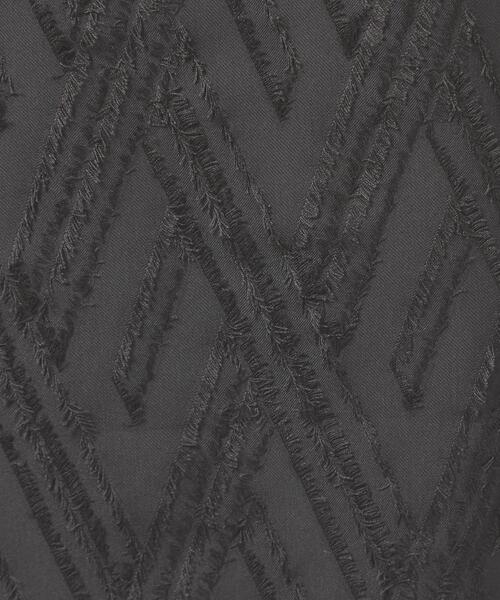 closet story(クローゼットストーリー)の「<closet story(クローゼットストーリー)>ダイヤ ジャカード フリンジ タイトスカート -ウォッシャブル-(スカート・レディース・ホワイト/ブラック・FREE)」の4枚目の写真