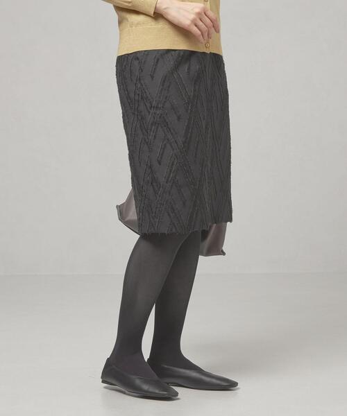 closet story(クローゼットストーリー)の「<closet story(クローゼットストーリー)>ダイヤ ジャカード フリンジ タイトスカート -ウォッシャブル-(スカート・レディース・ホワイト/ブラック・FREE)」の13枚目の写真