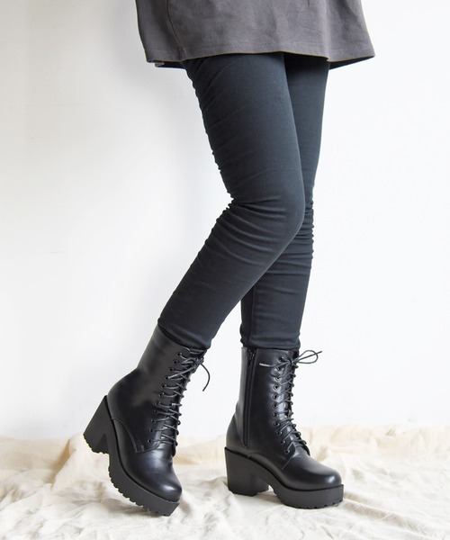 NOFALL(ノーフォール)の「タンクソールレースアップミドルブーツ(ブーツ・レディース・ホワイト/ブラック/ダークブラウン・S/M/L/LL/3L/SS)」の16枚目の写真