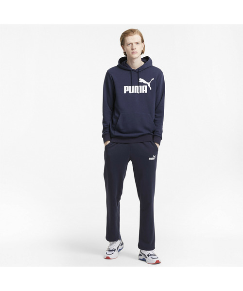 PUMA メンズ ESS＋ビッグロゴフォイルフーディー672483上下セット PUMA メンズ ESS＋ビッグロゴフォイルフーディー672483上下セット