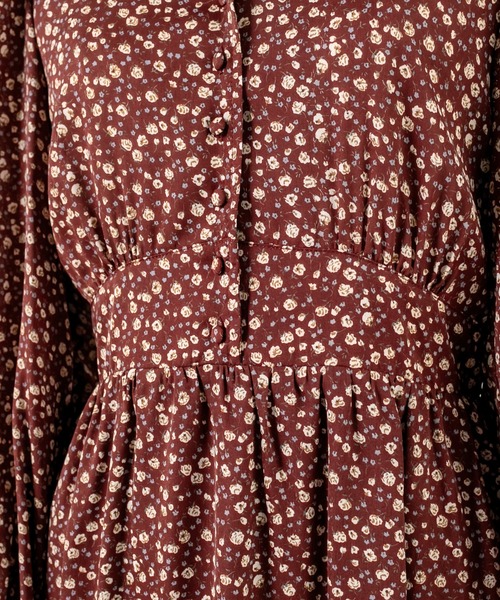 OLIVE des OLIVE（オリーブデオリーブ）の「【WEB限定】Vネックボリュームワンピース（ワンピース・レディース・ブラック/ベージュ/グリーン/ボルドー・FREE）」の14枚目の写真