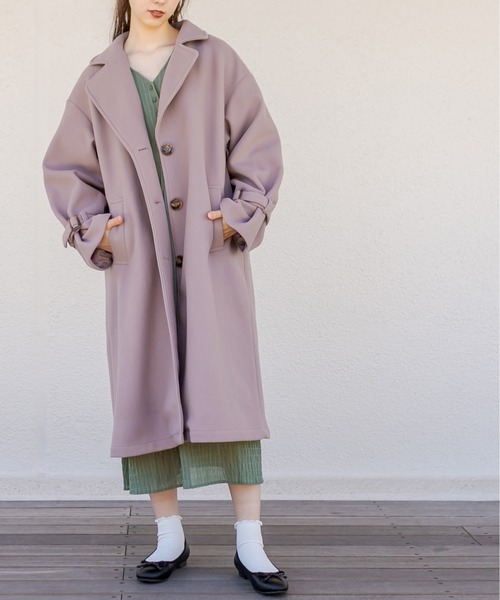 OLIVE des OLIVE（オリーブデオリーブ）の「【WEB限定】Vネックボリュームワンピース（ワンピース・レディース・ブラック/ベージュ/グリーン/ボルドー・FREE）」の12枚目の写真