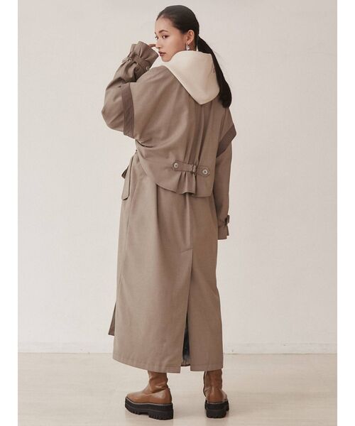 MURUA(ムルーア)の「ボンディングショートパーカー(パーカー・レディース・ブラック/ブルー/アイボリー・FREE)」の15枚目の写真