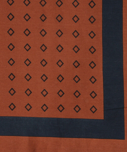 COMME　CA COMMUNE（コムサコミューン）の「フレームダイヤ柄 スカーフ（ストール/ショール・メンズ・レンガ・FREE）」の10枚目の写真