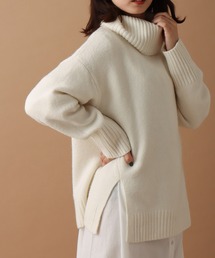 libelle more | 6G 天竺前スリットニットプルオーバー(ニット/セーター)