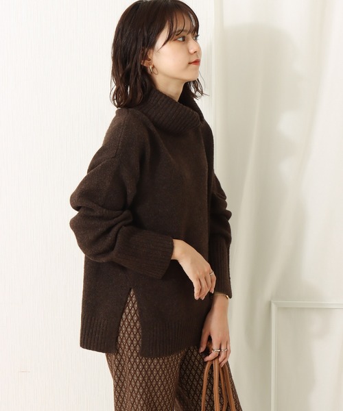 libelle more（リベル モア）の「6G 天竺前スリットニットプルオーバー（ニット/セーター・レディース・ブラック/ブラウン/オフホワイト/ピンク・M/L）」の14枚目の写真