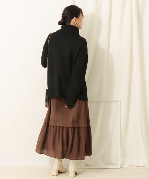 libelle more（リベル モア）の「6G 天竺前スリットニットプルオーバー（ニット/セーター・レディース・ブラック/ブラウン/オフホワイト/ピンク・M/L）」の18枚目の写真