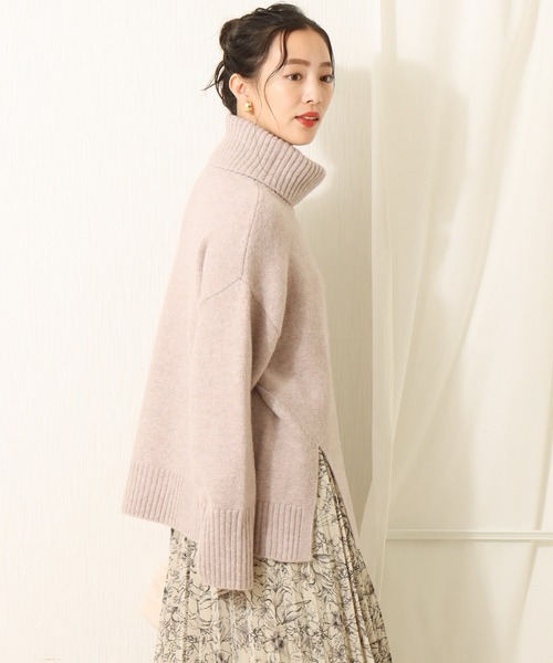 libelle more（リベル モア）の「6G 天竺前スリットニットプルオーバー（ニット/セーター・レディース・ブラック/ブラウン/オフホワイト/ピンク・M/L）」の21枚目の写真