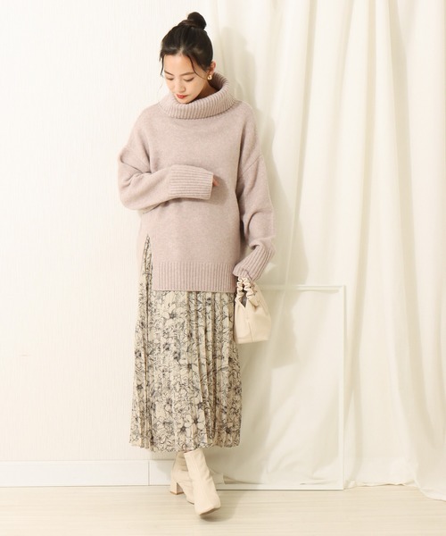 libelle more（リベル モア）の「6G 天竺前スリットニットプルオーバー（ニット/セーター・レディース・ブラック/ブラウン/オフホワイト/ピンク・M/L）」の20枚目の写真