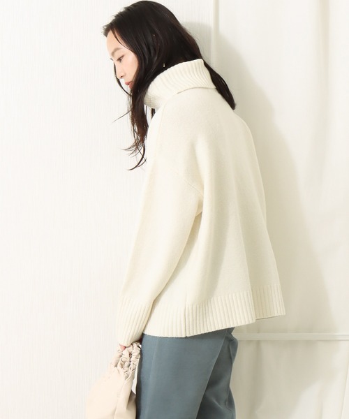 libelle more（リベル モア）の「6G 天竺前スリットニットプルオーバー（ニット/セーター・レディース・ブラック/ブラウン/オフホワイト/ピンク・M/L）」の11枚目の写真